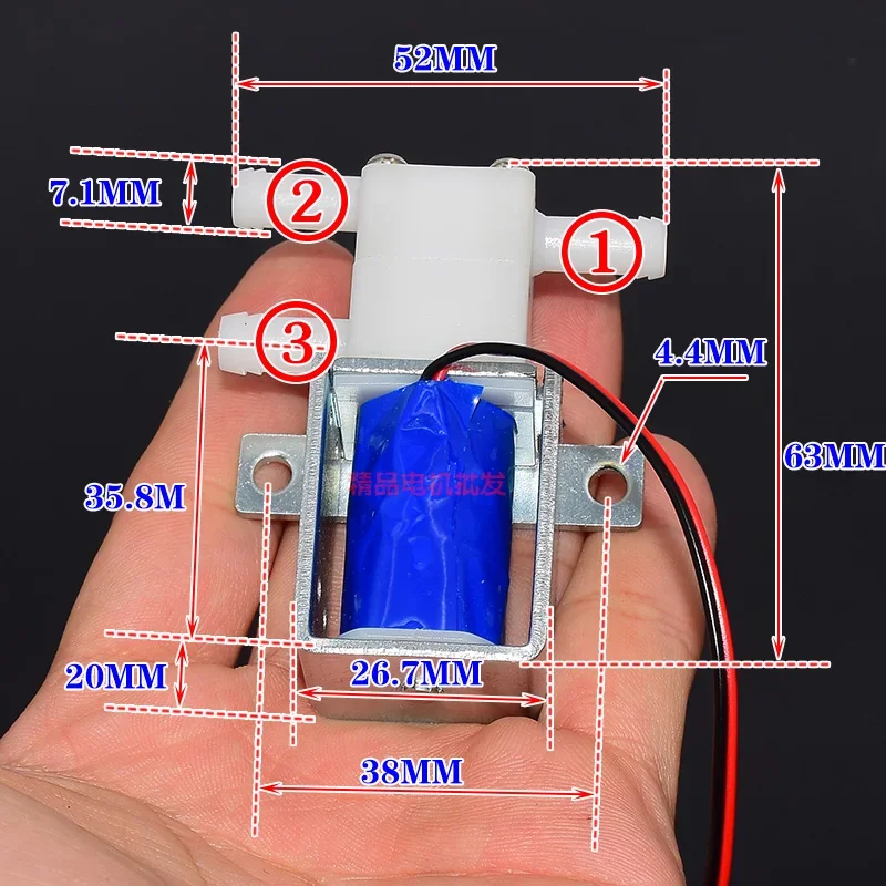 DC 6V 12V 24V Two position Three way Water Valve Micro Electromagnetic Valve Water Level Control Water Gas Valve Coffee Machine