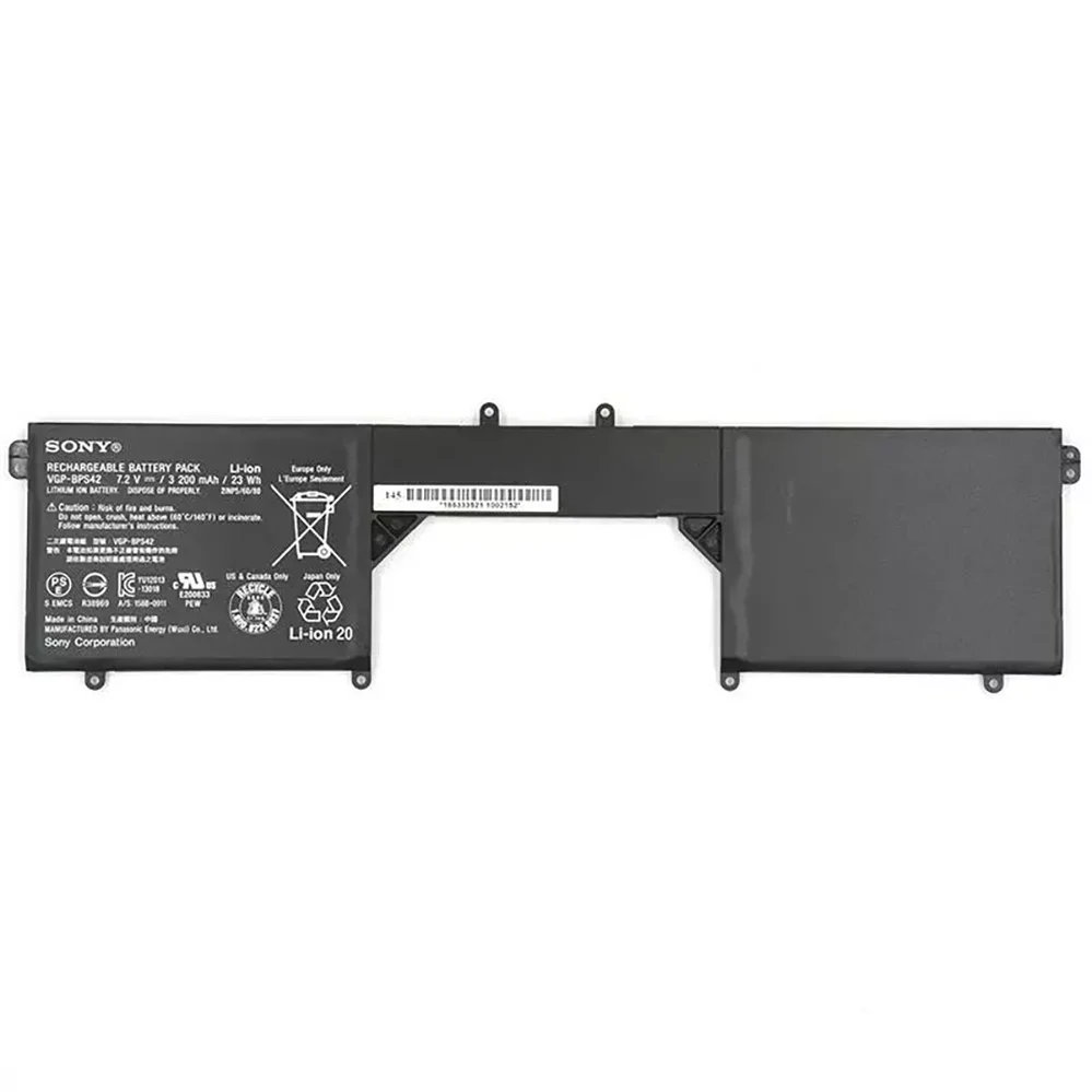 

VGP-BPS42 Аккумулятор для ноутбука 7,2 В, 3200 мАч для Sony VAIO Fit 11A SVF11N14SCP SVF11NA1GW и т. д.