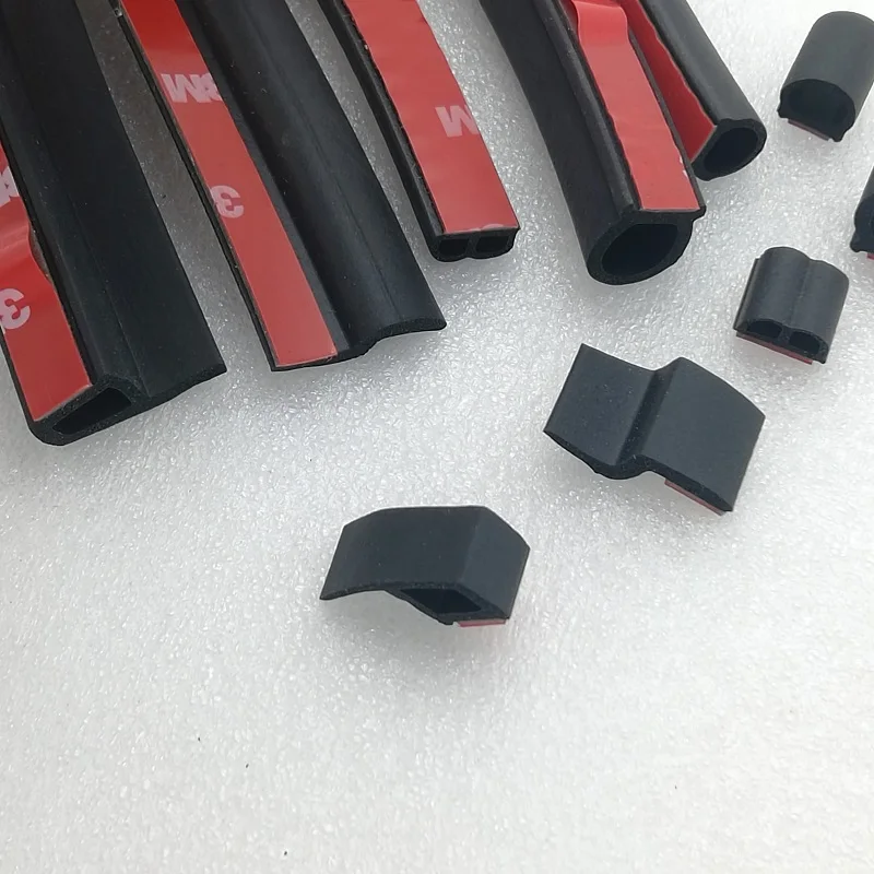 Universal Noise Isolating Seal 4 Meters/Set Auto Rubber Seals Car Door Seal Strip EPDM Car Rubber Seal Sealing