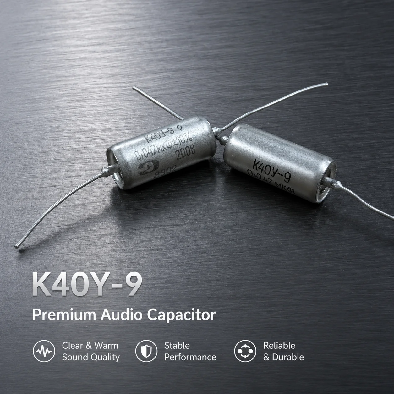 1Pc K40Y‑9 200V Russian Military PIO Paper‑in‑Oil Capacitor 0.047uF Vintage Tone Cap for Electric Guitar Parts