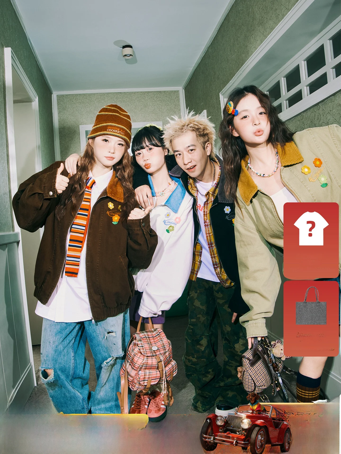 

American Sle Retro Barn Jaet Collared Coat Men Women Couple Sle Spring Autumn Outerwear Casual Loose Fit Long Sve