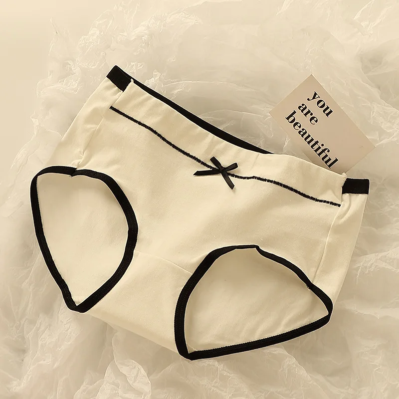 Women'S Underwear Set Breathable Full Panties For Girls Soft High Waist Briefs Student Style Pcs Antibacterial Ice Silk - Image 5