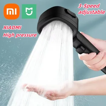 Xiaomi Hogedrukdouchekop Waterbesparende douchekoppen met 3 standen Verstelbare watermassagesproeier Badkameraccessoires voor thuis