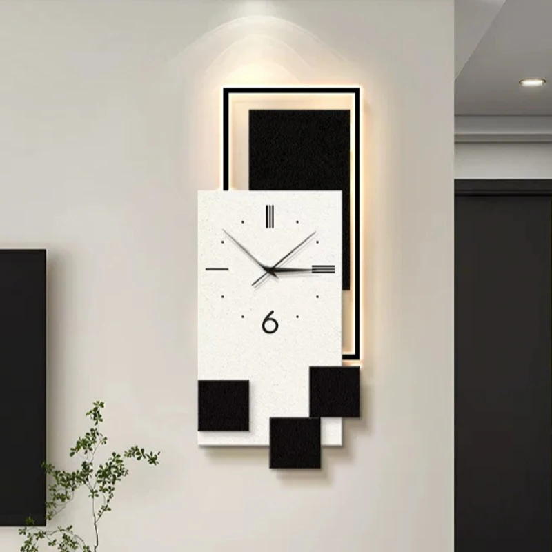 Simple Nordic Wall Clocks Luxury Modern Aesthetic Minimalist Wall Watch Living Room Xenomorph Reloj De Pared Room Decorations