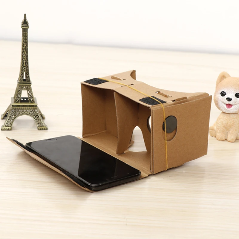 1pc Google Cardboard 3D Vr Virtual Reality Glasses For Android Or Phone NEW VR Model DIY Transform Your Device Into A Big Screen