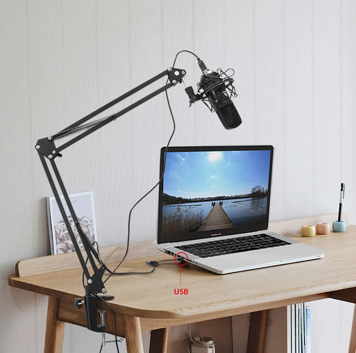 

-Professional microphone studio microphone recording usb