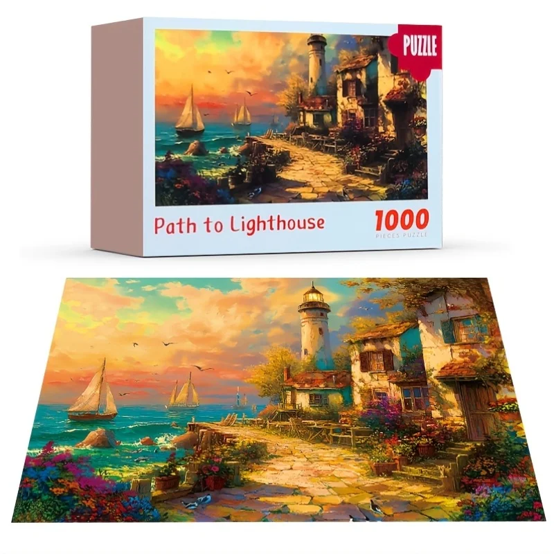 A High-Difficulty Lighthouse Puzzle | Portable, Expert-Level Challenge, Ideal for Festivals, Christmas, Birthdays, Home Decor