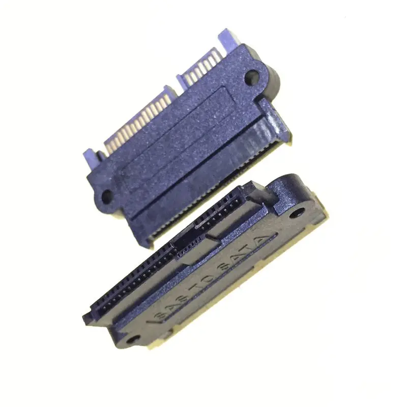 SFF-8482 SAS 29P żeński na SATA 22P męski Adapter 90 stopni zgięcie płyty głównej mały port SAS dysk twardy adapter serwerowy — zdjęcie produktu 3