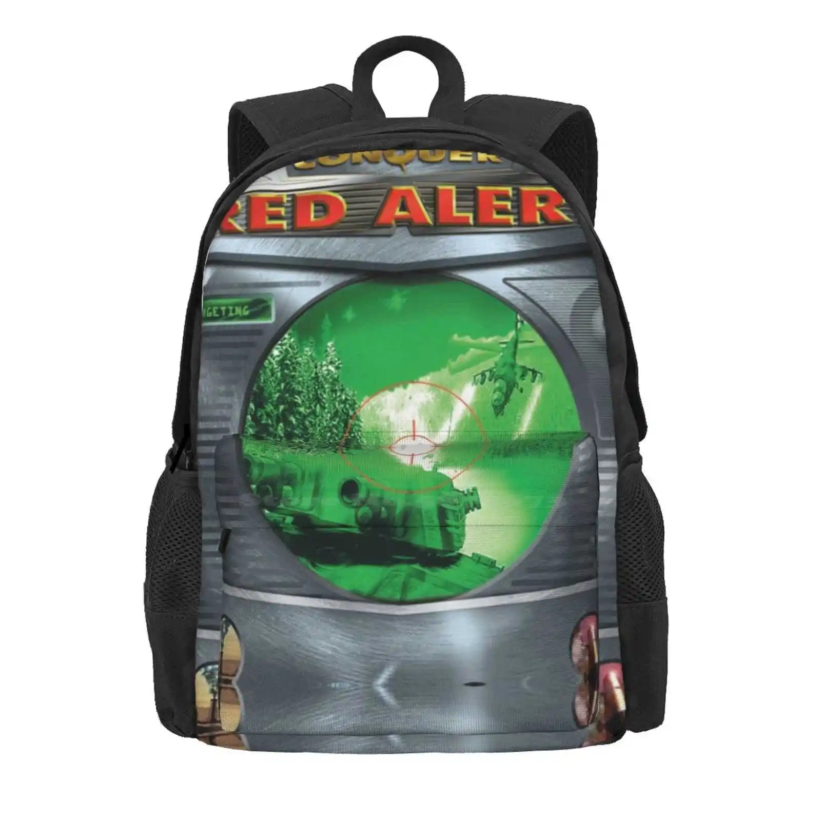 Red Alert Poster Hot Sale Schoolbag Backpack Fashion Bags Red Alert Command Conquer Soviet Allied 90S Gamer