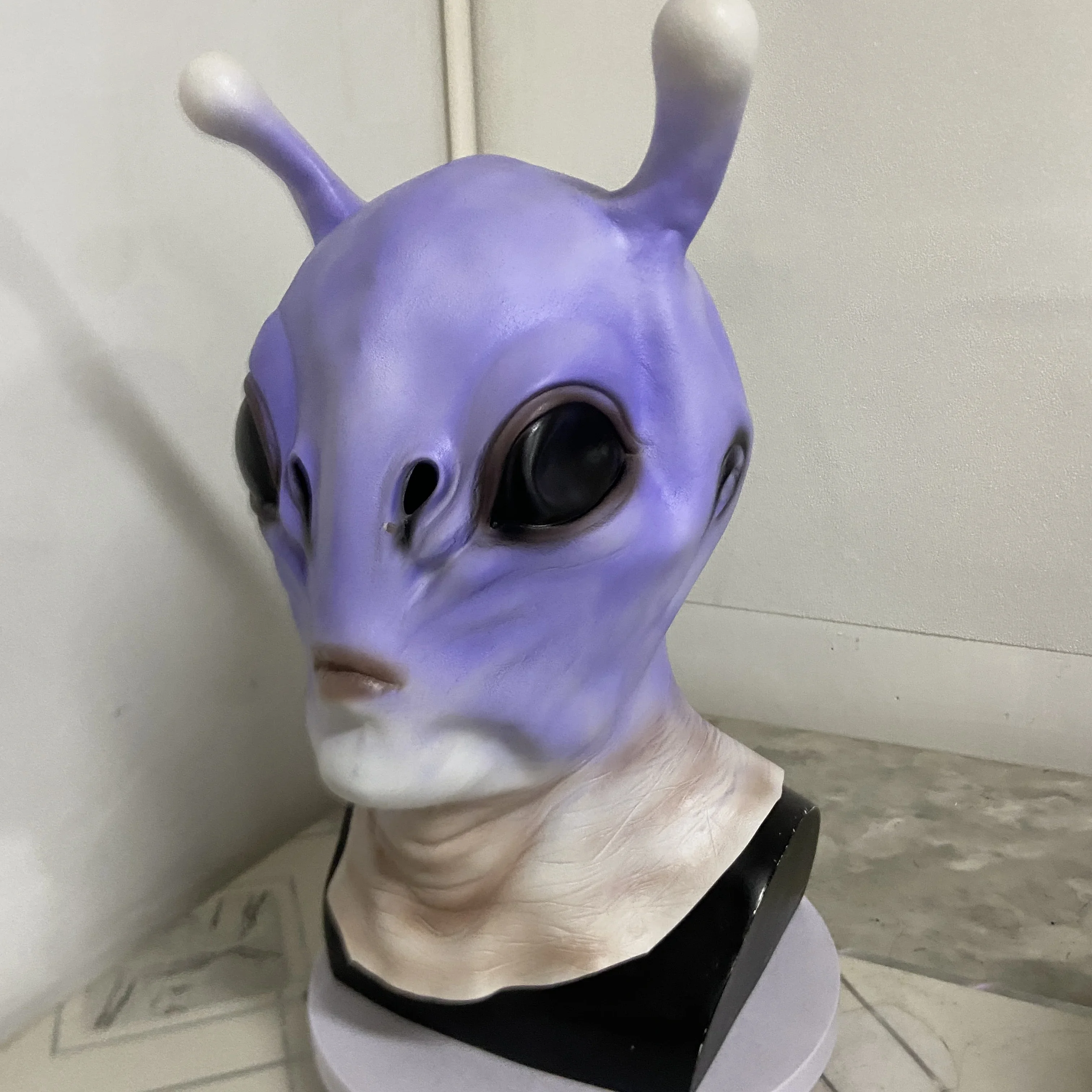 

2025 Halloween Couvre-chef Alien violet, 1 pièce, accessoire de terreur d'halloween, couvre-chef une pièce pour jeu de rôle pour