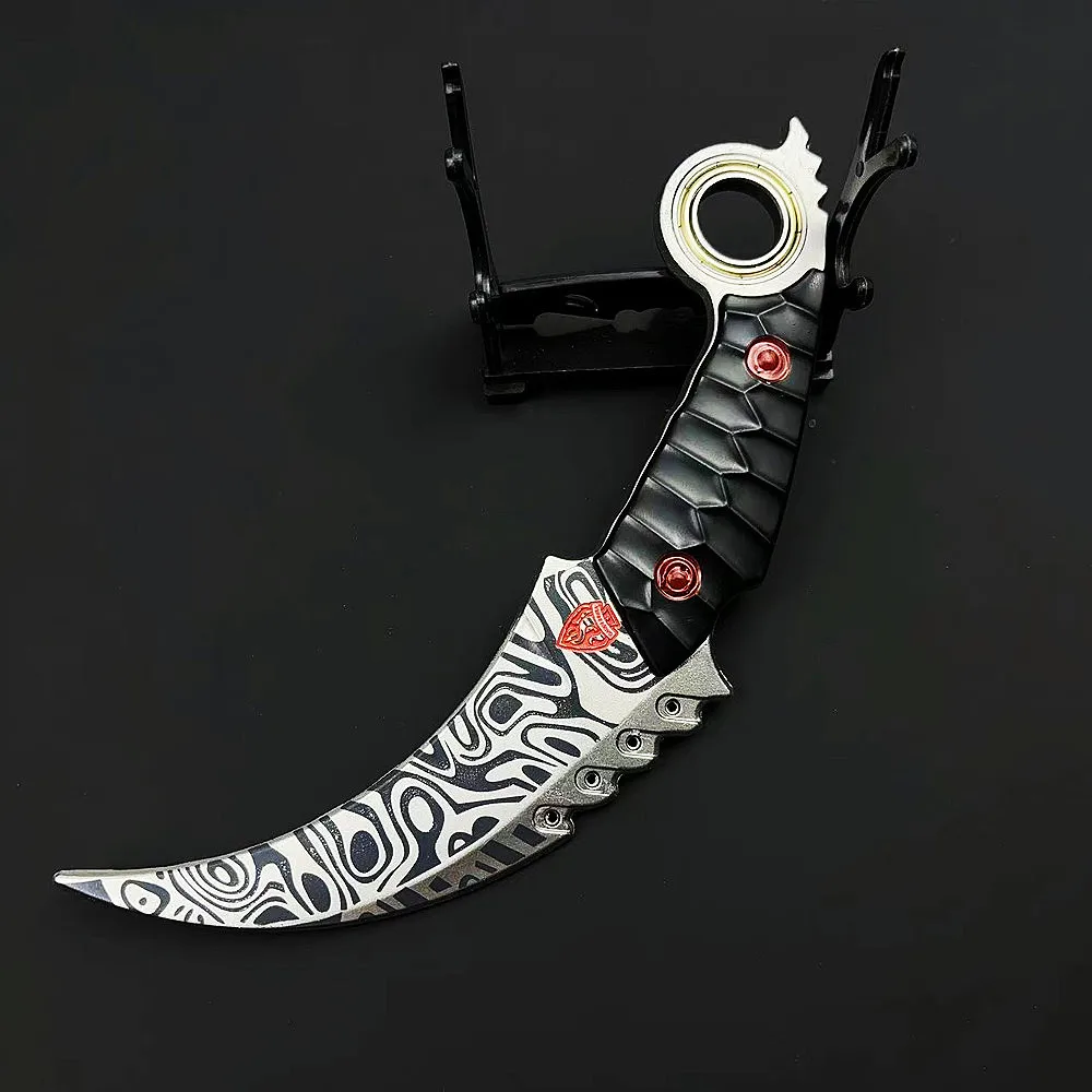 18 سنتيمتر ساحة اندلاع لعبة صينية الأجهزة الطرفية كامل المعادن الحرفية مخلب سكين سلاح نموذج تحصيل مكتب الحلي الصبي لعبة الهدايا