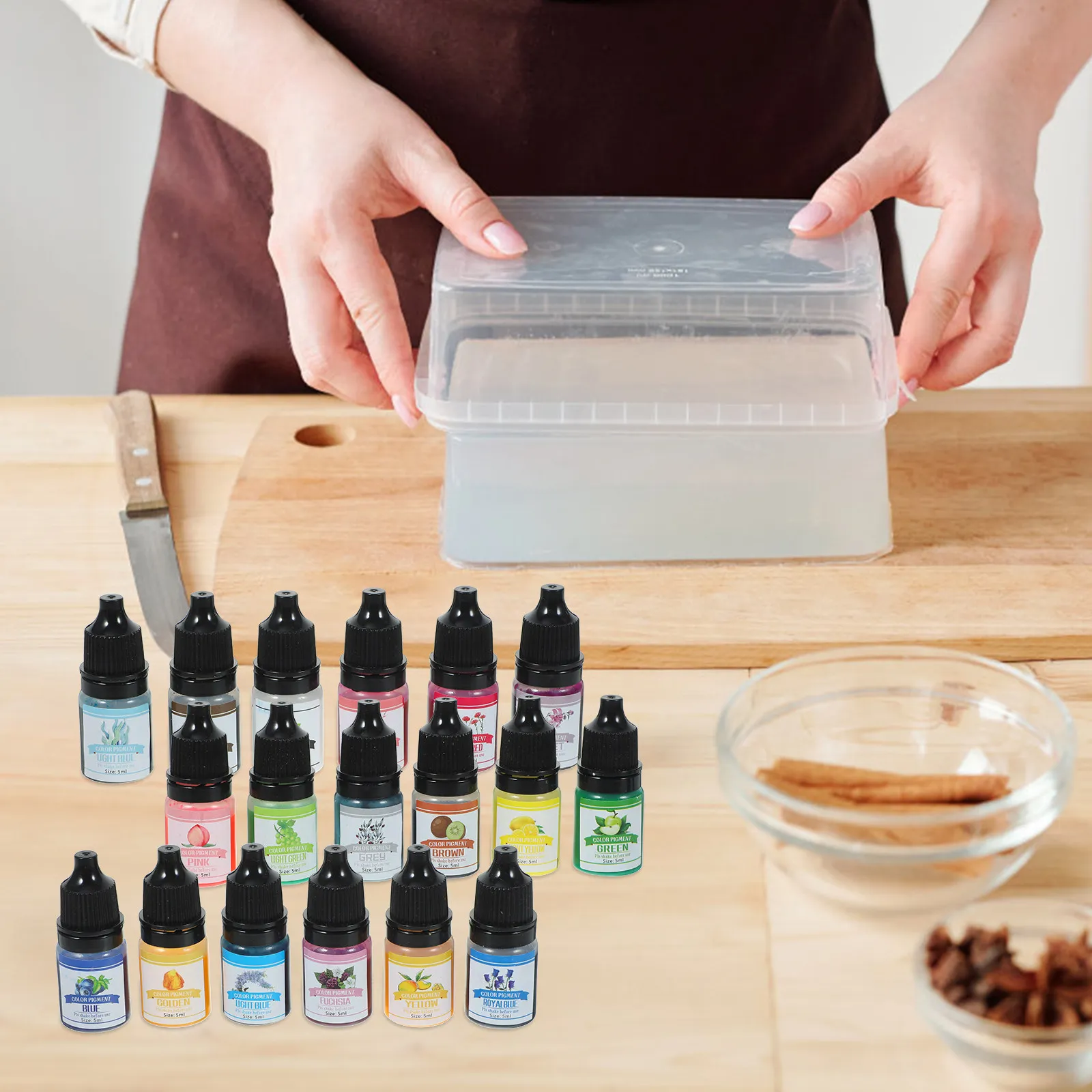 

Scented Making Colorant Premium Liquid DIY Colorants for Soap Epoxy Resin Diffusion Pigment Aromatherapy Craft Coloring