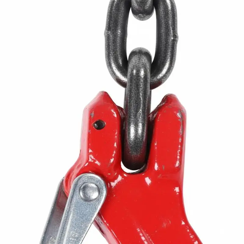 

G80 Lifting Chain 5/16'' x 5' For Factory Garage Construction, 3 Ton Capacity 2 Leg Grab Hooks Engine Hoist Sling Metal Chain Link Heavy Duty Towing Equipment Hook Attachment