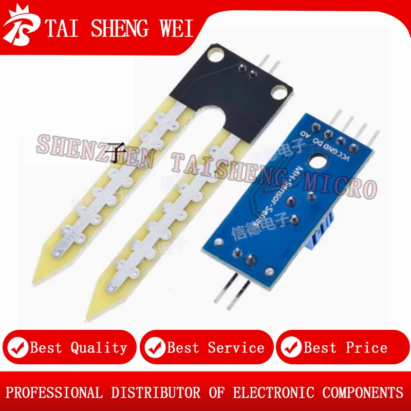 2PCS New Soil Moisture Meter Detection Module Soil Moisture Sensor Robot Smart Car Humidity sensor module is for arduino