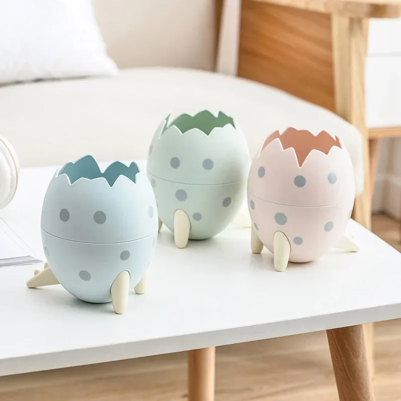 

Creative Dinosaur Egg Shape Pen Holder School Office Desktop Organizer Kawaii Makeup Brush Organizer Cute Desk Decoration Desk