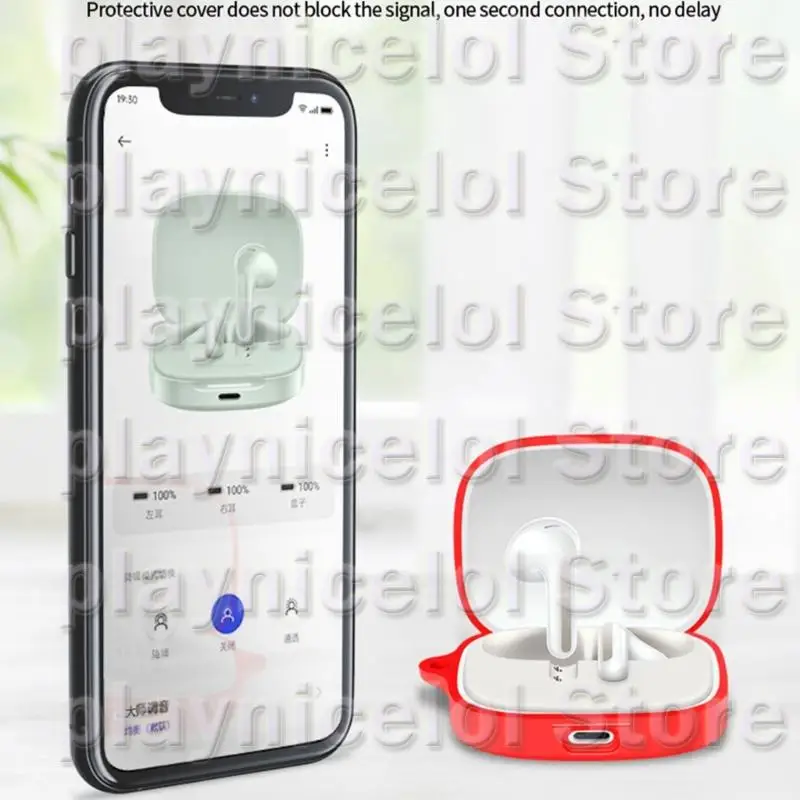 E8BA Guardia flexible Earbud Case cáscara a prueba choques Manga antidustado Evite entrada humedad tierra para 7s