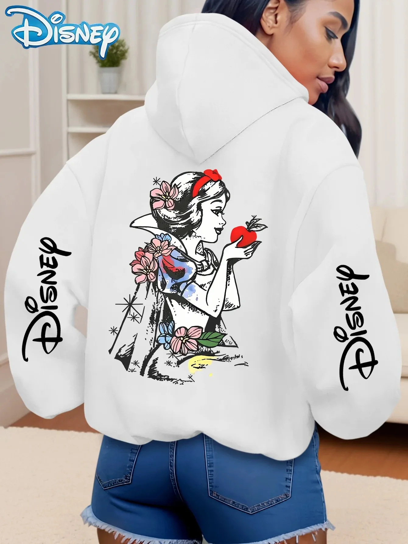 

Толстовки с узором «Белоснежка», стильная одежда, толстовки больших размеров, унисекс, высококачественные толстовки, спортивные толстовки с графическим принтом, мягкие топы для пар