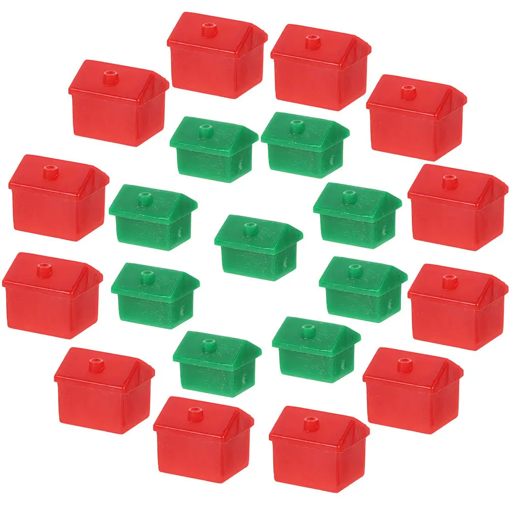 1 Set Of Board Game House Props Rich Man Board Game Replacement House Hotel The Boardgame Props Color Card Games House