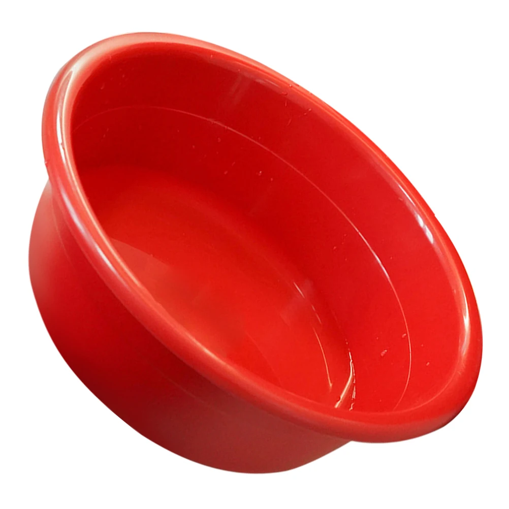 

Thickened Red Plastic Wash Basin Multipurpose Home Salon Bathroom Use Stain Resistant Odor Free Smooth Surface for Household