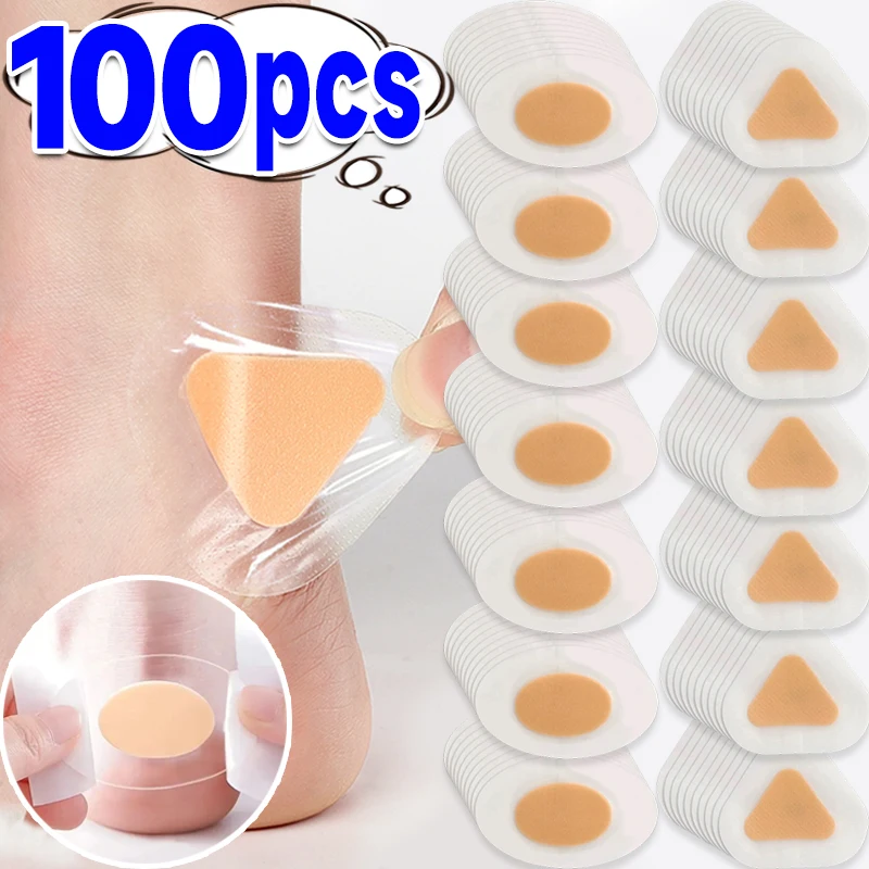 10-100pcs Silicone Gel Shoes Stickers Pain Relief Patch Liner High Heel Sticker Feet Care Adhesive Hydrocolloid Pads Cushions