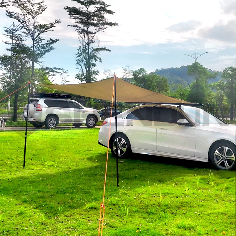 Car Awning Rainproof Camping Retractable Roof Side Awning 4x4 SUV Roof Side Retractable Car Roof Side Awning Outdoor Car