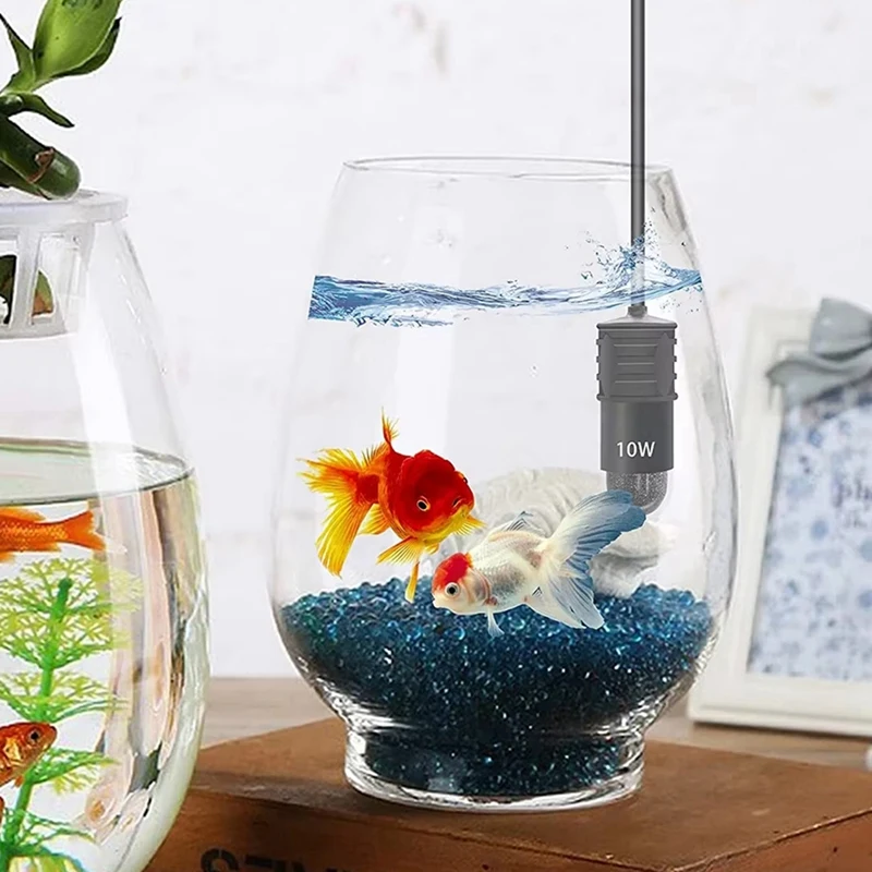 APPLIA-10W Mini Riscaldatore per acquario Riscaldatore per acquario Termostato Temperatura regolabile 5V/2A Riscaldatore per tartarughe Riscaldatore per serbatoio sicuro