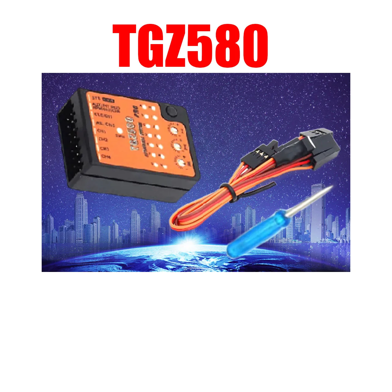 Altitude Control Smart Flight System RC TGZ580 3-Axis Gyro FBL For RC Helicopter T-Rex 250-800,Flybarless 4.5~10V