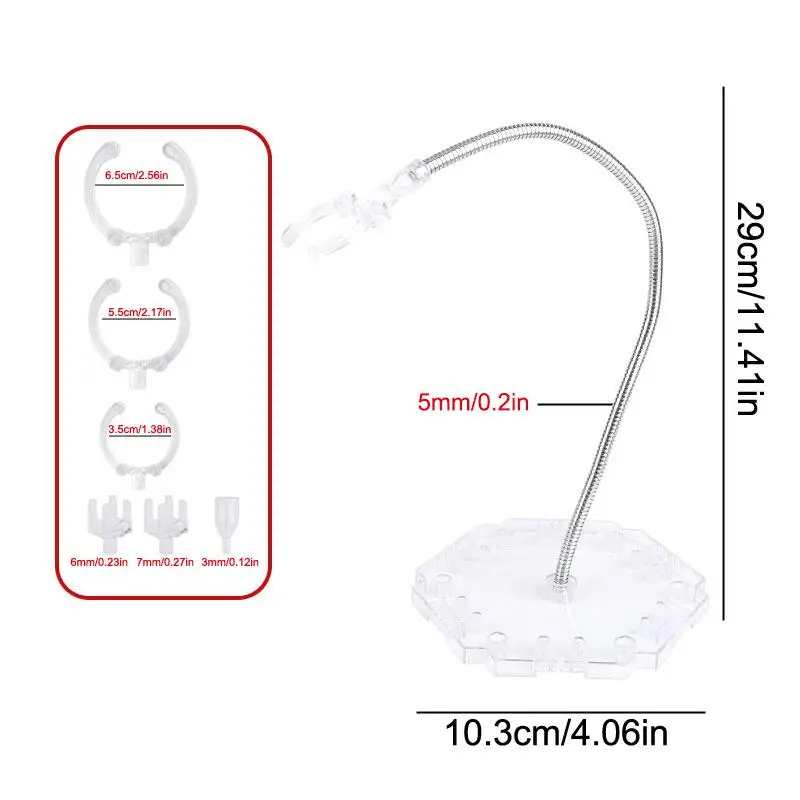 Snake Tube Anime-Figurenständer, 29 cm, PVC-Modell, Stützhalterung, Display-Basis für Spielzeugaufbewahrung, Büro-Regal-Organizer – Detail 1