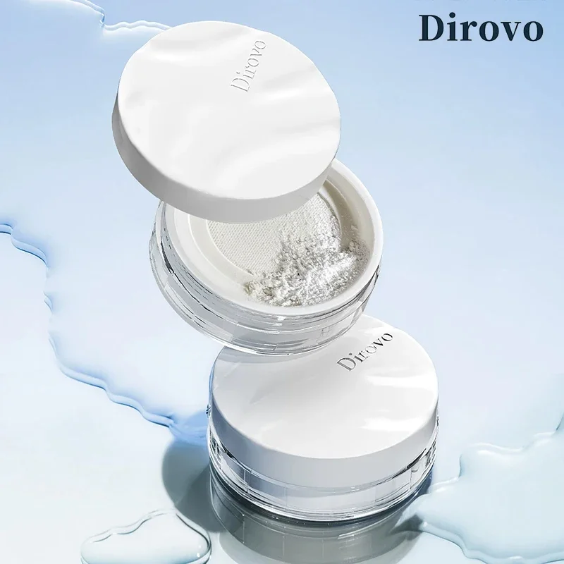 Dirovo Water-Based Loose Setting Powder Soft-Focus Matte Oil-Controlling Long-Lasting Waterproof Sweat-Proof Facial Makeup 8g