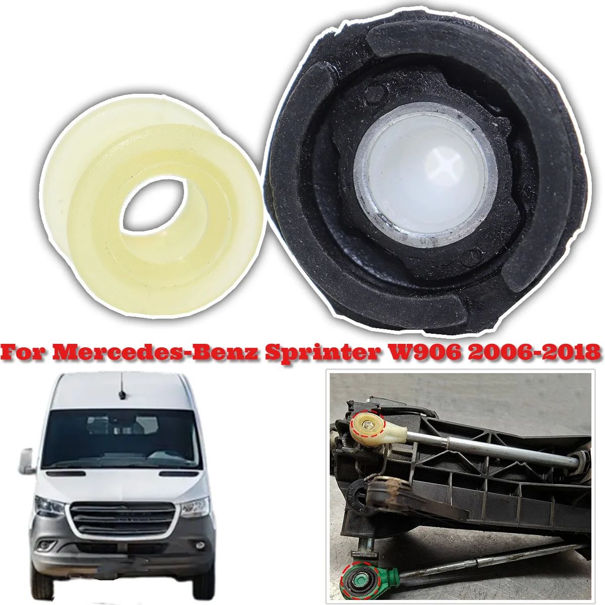 For Manual Gear Shifter Cable Linkage Bushing Shift Selector Connect End Rod 6 Speed For Mercedes-Benz Sprinter W906 2006-2018