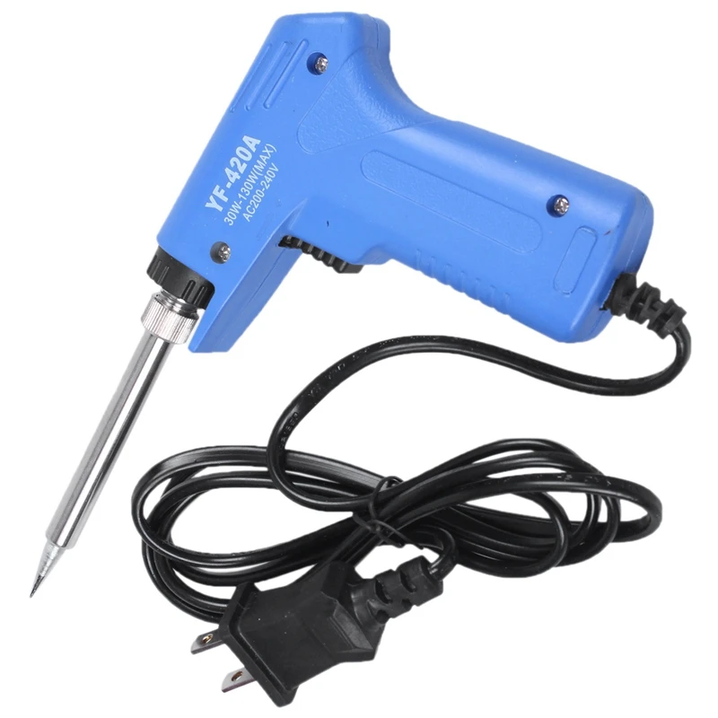 2X 220V 30W-130W Professional Stainless Dual Power Quick Heat-Up Adjustable Welding Electric Soldering Iron Tool US Plug