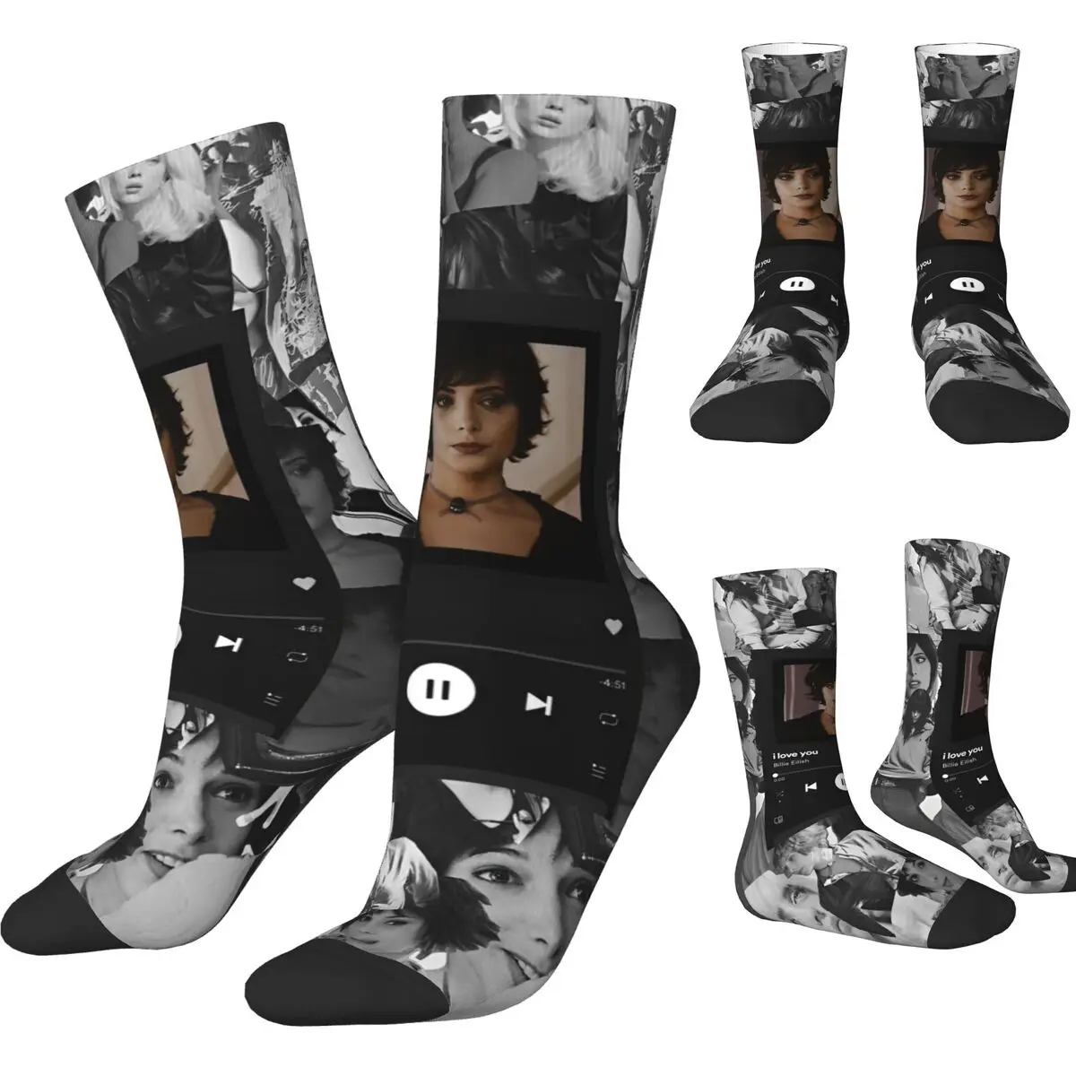 

Men Socks Alice Cullen Stockings Winter Kawaii Quality Socks Graphic Climbing Non-Slip Socks