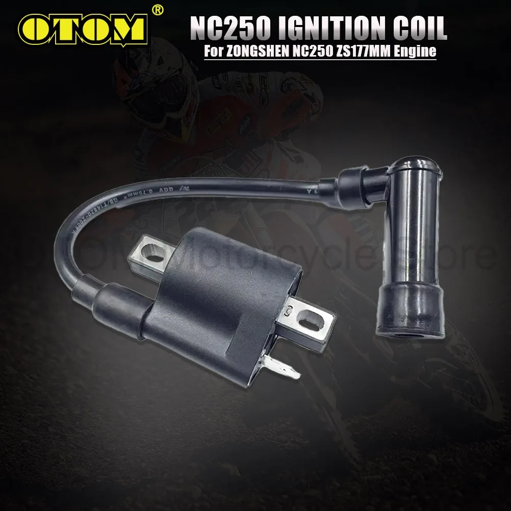 Motorcycle For ZONGSHEN ZS177MM NC250 Engine Ignition Coil Spark Plug Cap Coils KAYO AVANTIS MOTOLAND GR Pit Dirt Bike Motocross