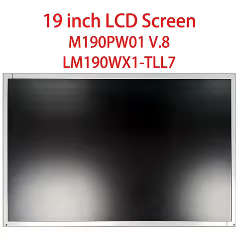 Original 19 inch LCD Screen Display M190PW01 V.8 LM190WX1-TLL7 30 Pins 1440x900P WXGA 89PPI LCD Monitor