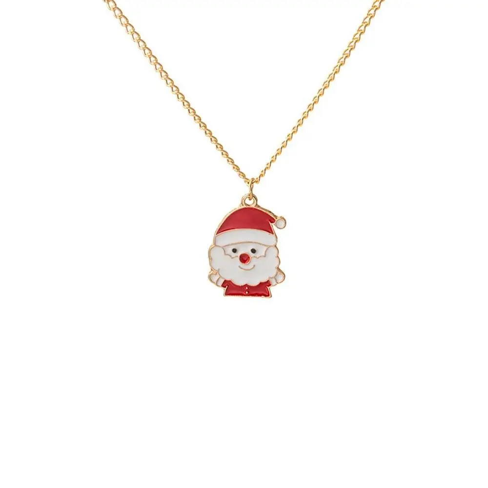 

Christmas Gift Xmas Jewelry Elk Merry Christmas Clavicle Necklace Women Pendant Necklace Christmas Necklace Snowman Choker