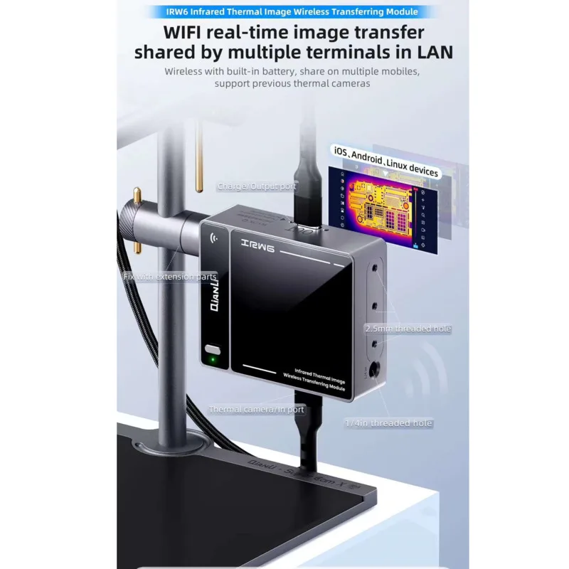 

QianLi Super Cam Adapted IRW6 Infrared Thermal Wireless Transferring Module Display on Multiple Mobiles QianLi, Mega-Idea, Repai