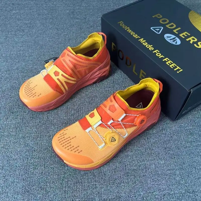 

Classic Brand Comfortable Breath Walking Jogging Shoe Designer Wide Last Off-road Running Shoe Quick Lacing Sport Leisure Shoe