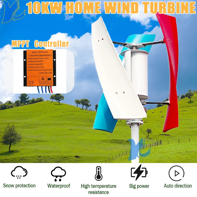 3000W 5000W 10000W Freie Energ – Vertical Axis Wind Turbine 3000W Bewertung und Preis