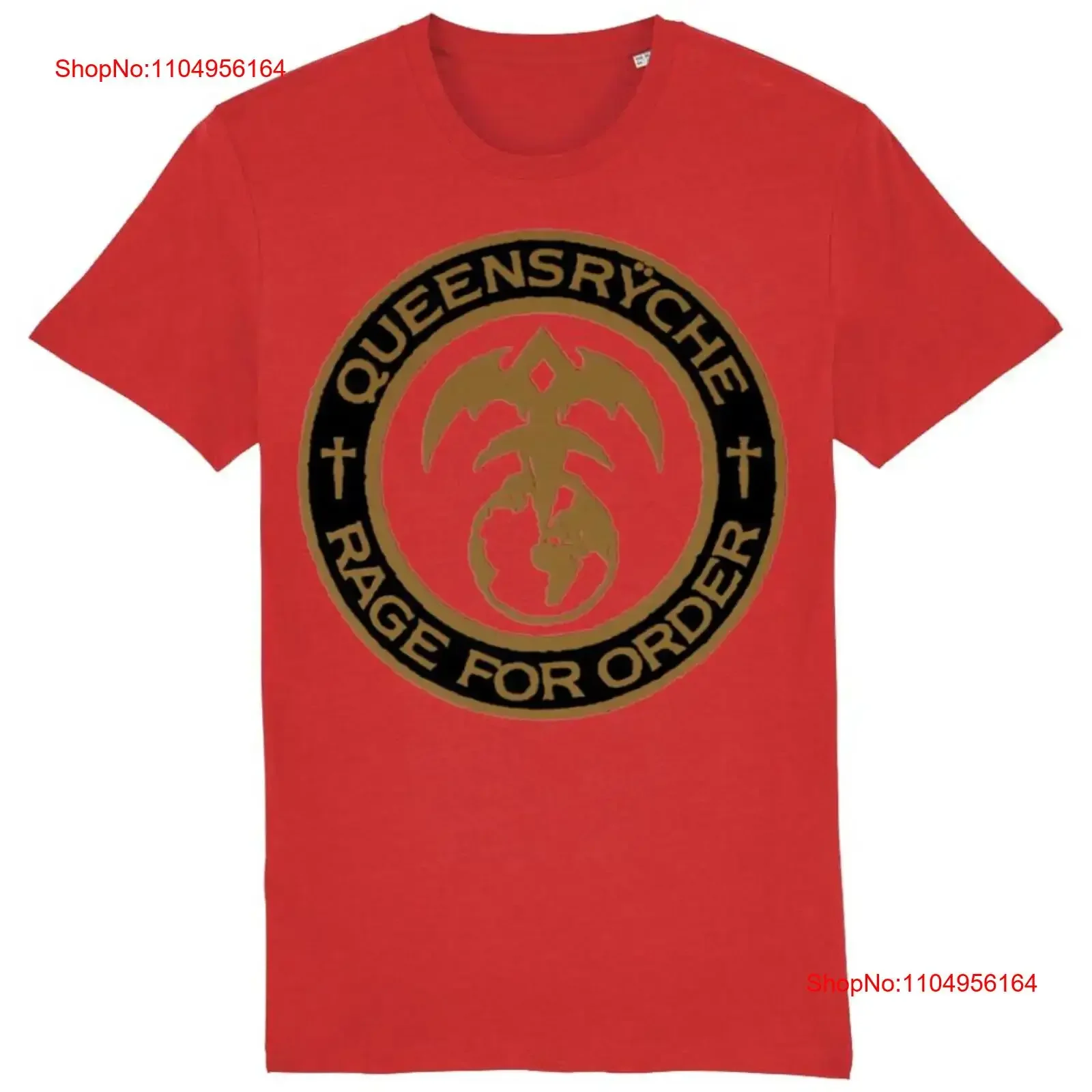 Queensryche Rage for Order camiseta vintage lavada streetwear moda gráfica ligeramente unisex suave ropa de diseñador casual