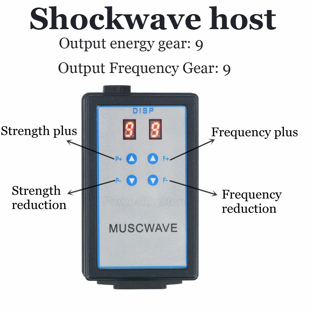 NEW Electromagnetic External Shockwave Therapy Machine Leg Knee Pain Physiotherapy ED Shock Wave Body Relax Home Use Massager