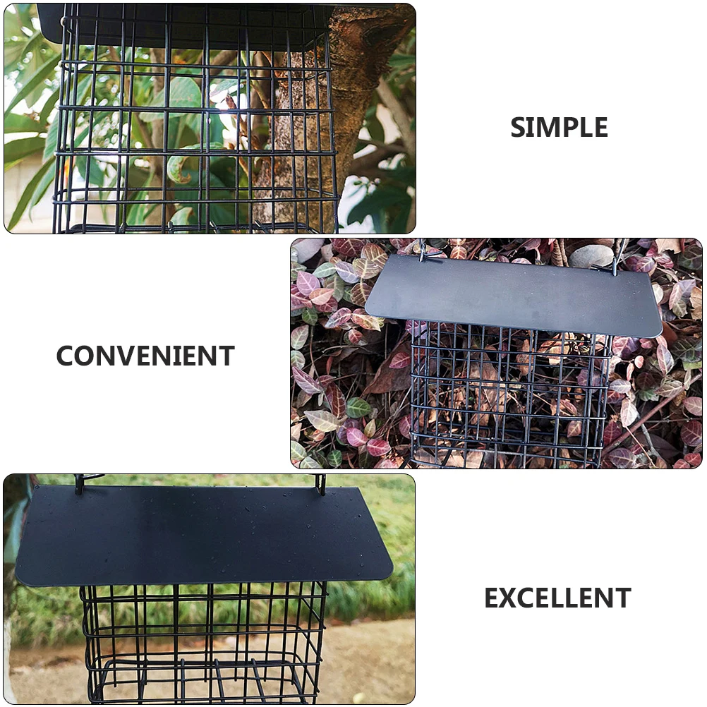 

Hanging Outdoor Wild Dispenser Metal Garden Feeder Durable Weather Resistant Feeding Container Easy Install Compact for Garden