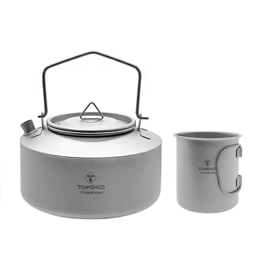 

Camping Kettle and Travel Mug Set Camp Kettle for Boiling Water Camping Cup and Metal Cups Drinking Perfect Outdoor Activities