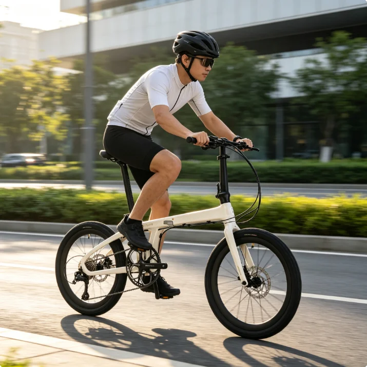 SAVA Carbon Fiber Folding Bike Adult Folding Bike 9-Speed Folds easily with SHIMAN0 SORA R3000