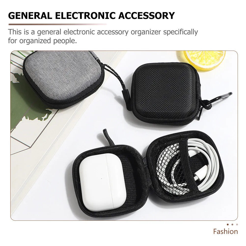 

Набор из 2-х портативных органайзеров для электроники и аксессуаров для мобильных телефонов, большой емкости, для путешествий, для кабелей и гаджетов, защита от пыли