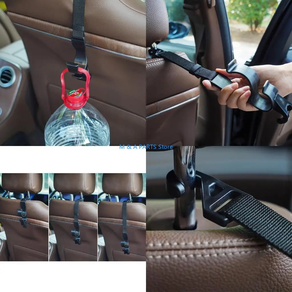 U1JF Car Back Hook Universal Easy Carry Car Storage Accessories Bag Hangers Hook