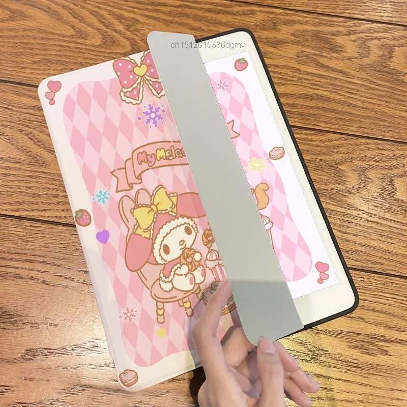 Imagem -02 - Capa Protetora de Acrílico Sanrio com Slot para Caneta para Ipad Pro my Melody Kuromi Air Mini 12.9 11 2023