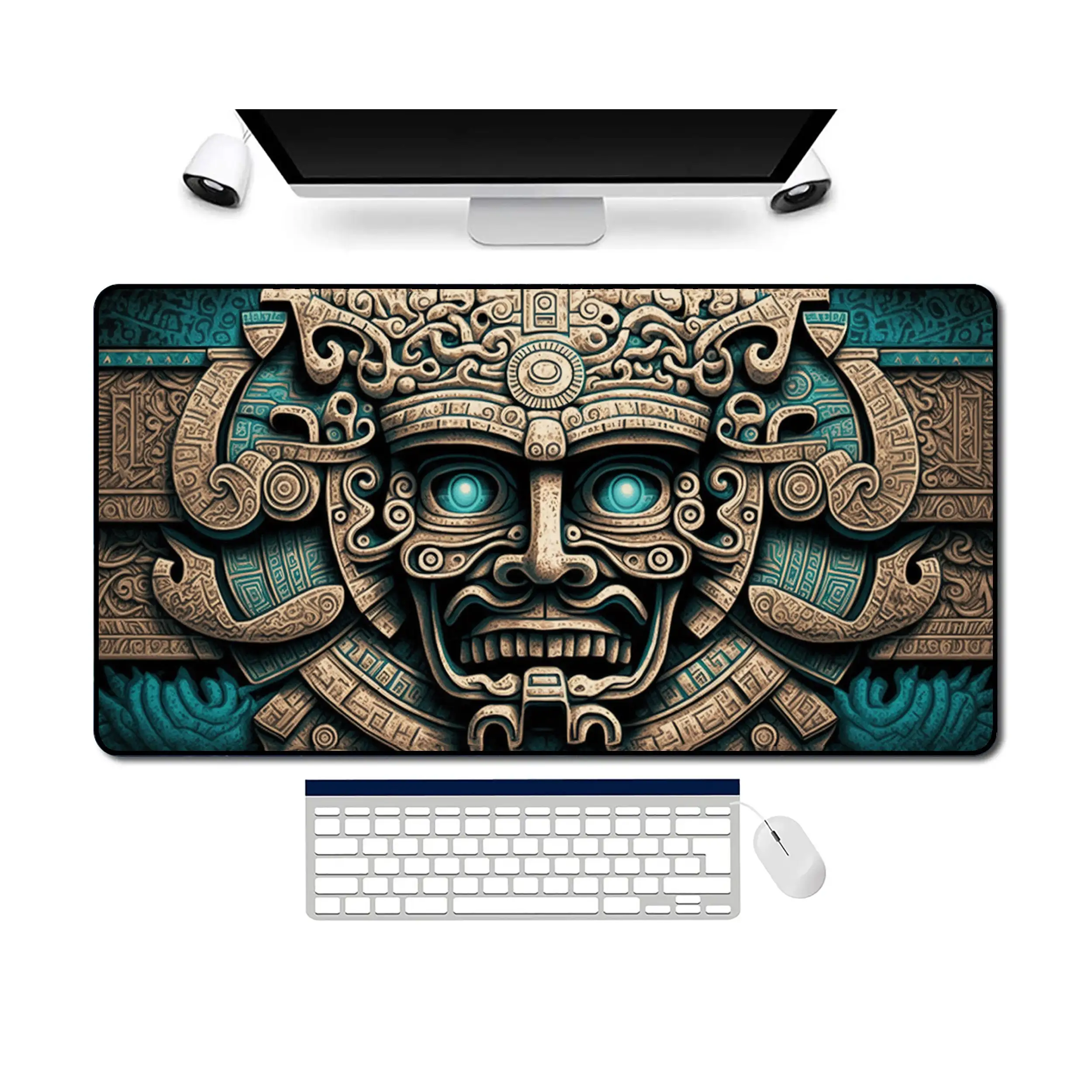 Maya Desk Mat, Non-slip and Waterproof Mouse Pad, Office and Gaming Desk Decorative Mat, Perfect Gift for Friends.