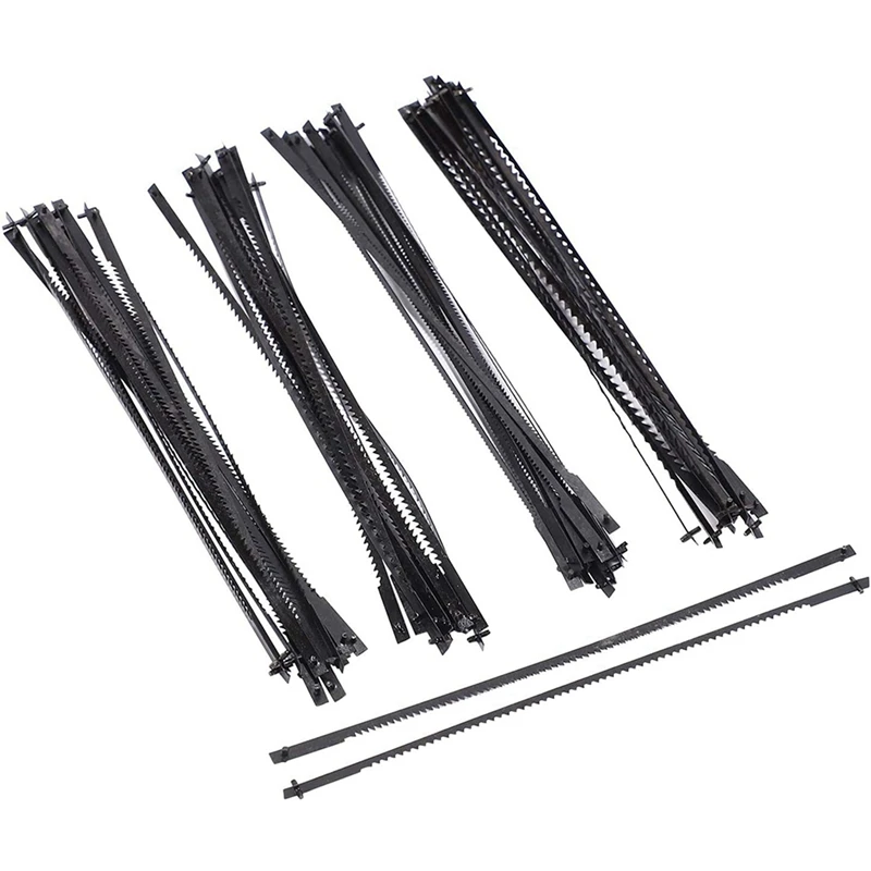 Pinned Scroll Saw Blades, Acessórios para Ferramentas Elétricas, Carpintaria para morre, 5 ", TPI 10, 15, 18, 24, 72Pcs