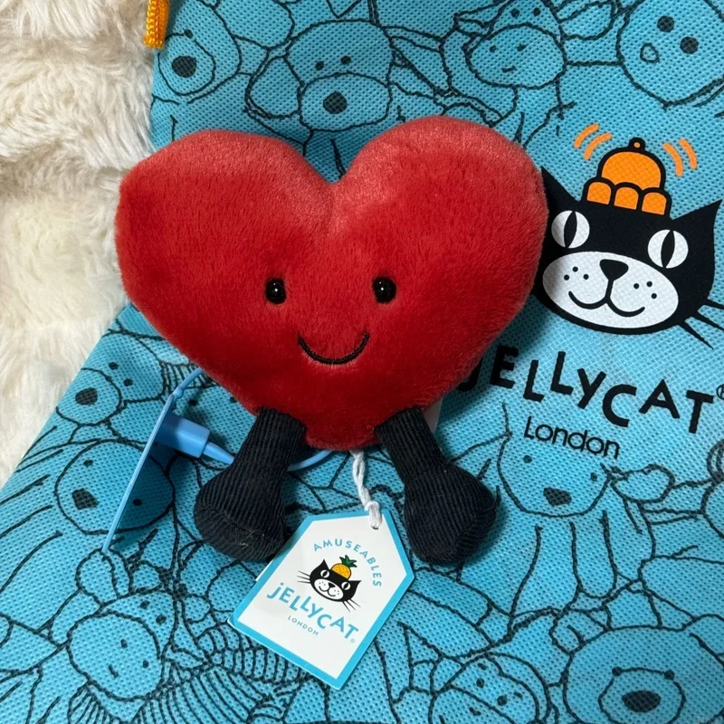 

JELLYCAT UK Fun Cute Little Love Bag Pendant Jellycat Love Keychain Plush Doll Birthday Christmas Gift