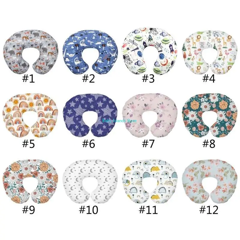 

K92D Baby Nursing Pillow Cover Detachable Nursing Pillow Sleeve Breathable for Mom